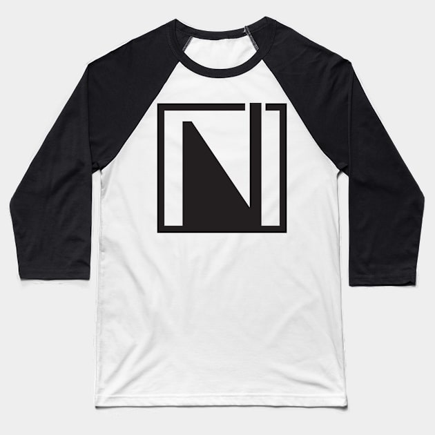 Geometric black and white modern Baseball T-Shirt by soycarola